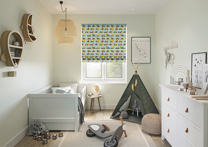 Construction Crew, Cement Grey - Roman Blind - Image 8